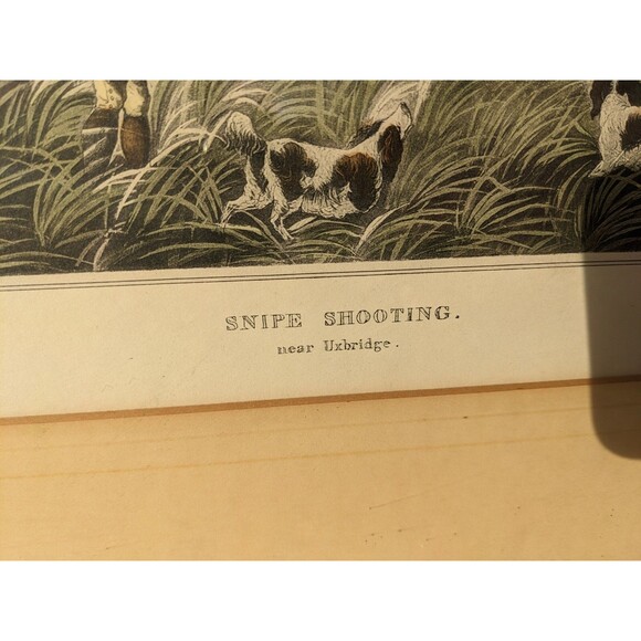 'Snipe Shooting Near Uxbridge' By Robert Havell Jr. Hand-tinted Aquatint Print - Picture 3 of 11